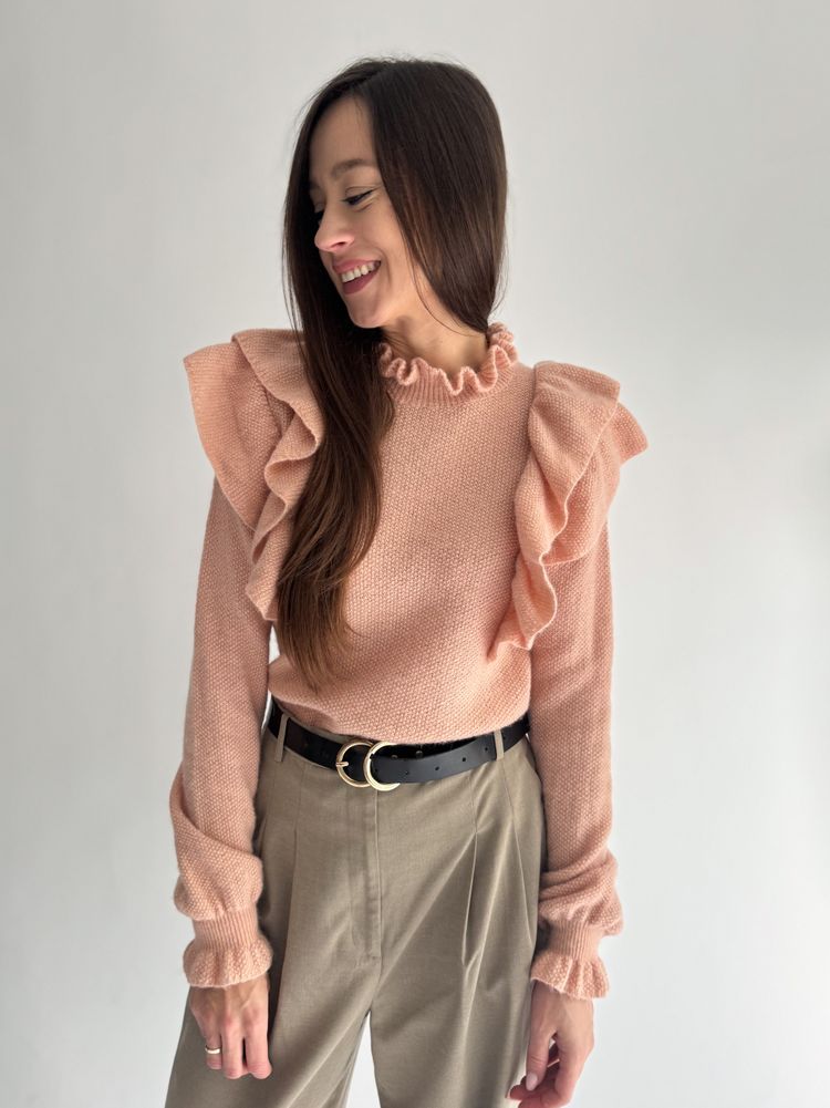 Other Różowy sweter z falbankami product image